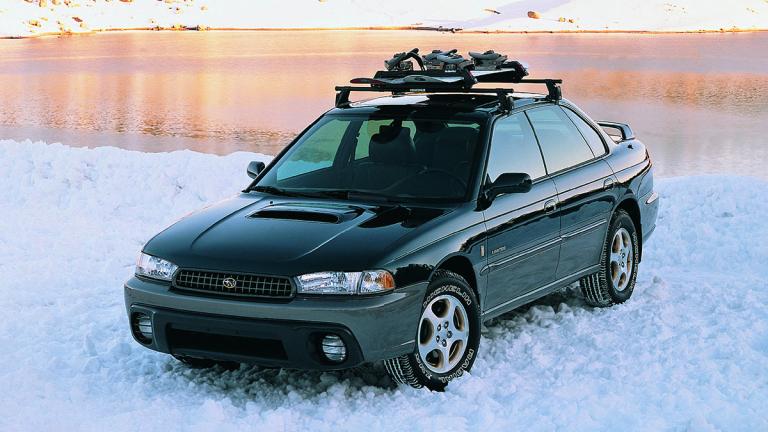 2003 Subaru Outback on snow.
